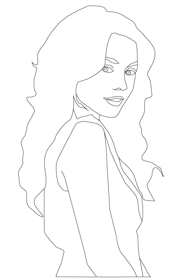 Coloriage Vanessa Hudgens