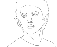 Coloriage Niall Horan