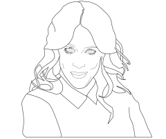 Violetta coloriage