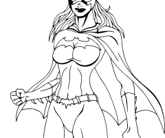 Coloriage Batgirl